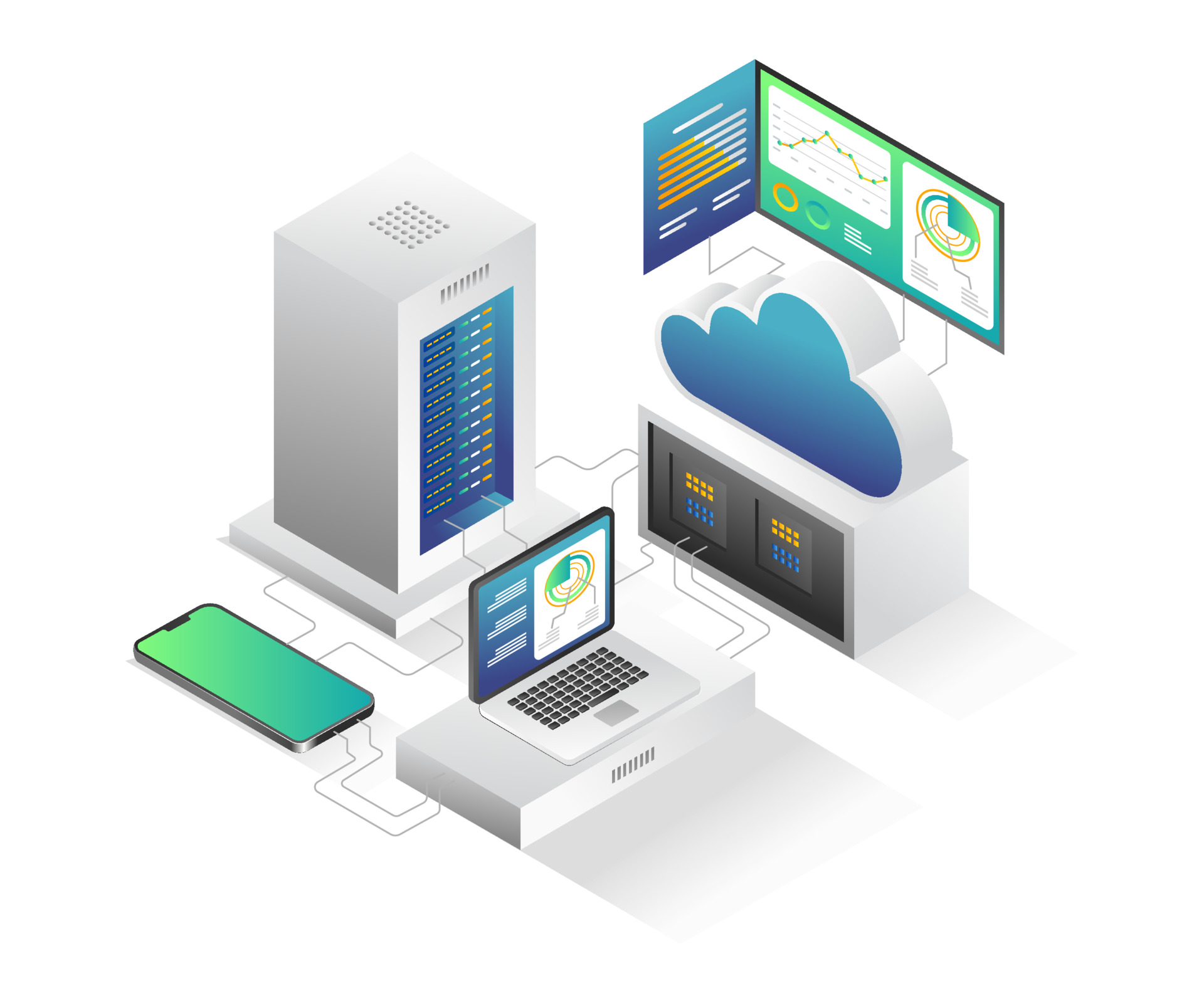 vecteezy_flat-isometric-illustration-cloud-server-analysis-computer_15593264 Vecteezy Flat Isometric Illustration Cloud Server Analysis Computer 15593264